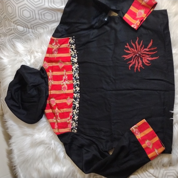 Vanity Collection zip up hoody jacket sz L unique with beads and embellishments - Picture 9 of 12